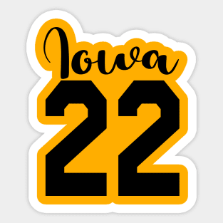 Caitlin Clark 22 iowa Sticker